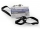Suport ecuson extra rigid Office box, 9 x 5.5 cm cu snur 90 cm, negru